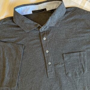 Greyson Shirt Mens XL Gray Spirit Polo Pima Quick Dry Wicking Golf Short Sleeve
